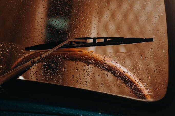Close-up of Wet Exterior of a Car